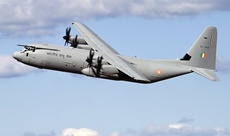 A C-130J in IAF colours